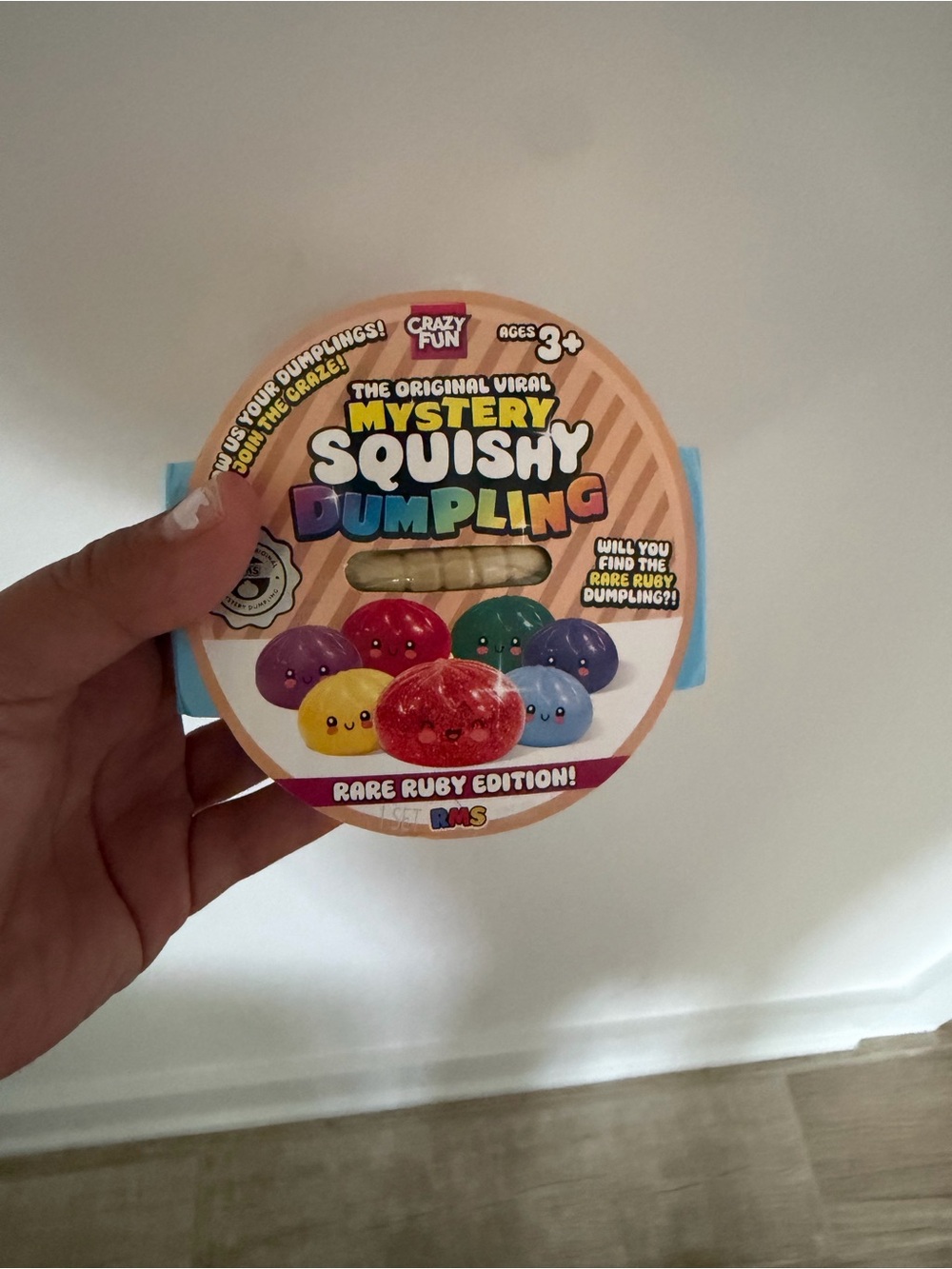 Crazy Fun Mystery Squishy Dumpling - rare ruby edition sealed RMS